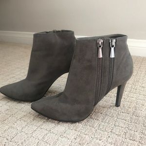 Abound Faux Grey Suede Women's Sexy Ankle Boots